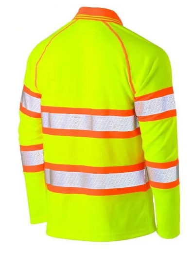 Picture of Bisley, Taped Double Hi Vis Mesh Polo